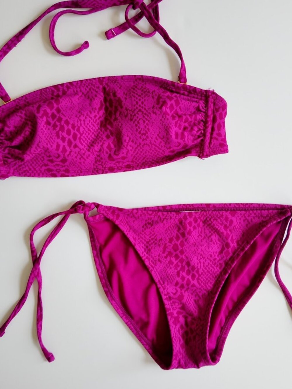y2k xhilaration bikini set 2 pc snake print size medium vintage 2000s